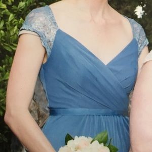 Bridesmaid dress: David’s Bridal style F19505M